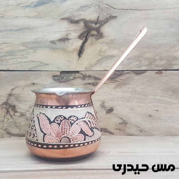 قهوه جوش نقره کوب مسی طرح ارشیا — تصویر ۴