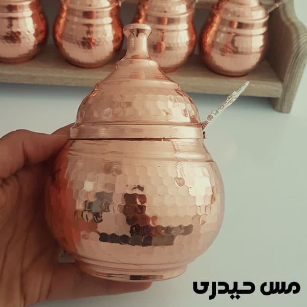 ست جا ادویه و پاسماوری مسی مدل هلما — تصویر ۳