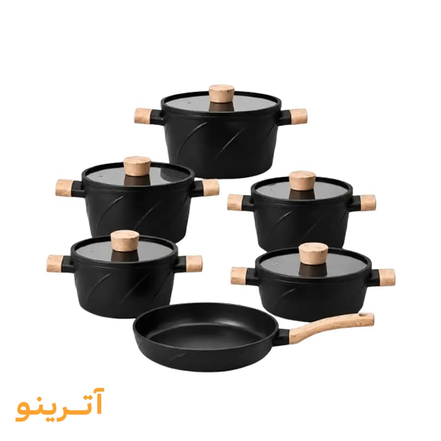 سرویس قابلمه 11 پارچه اویز مدل دیاموند