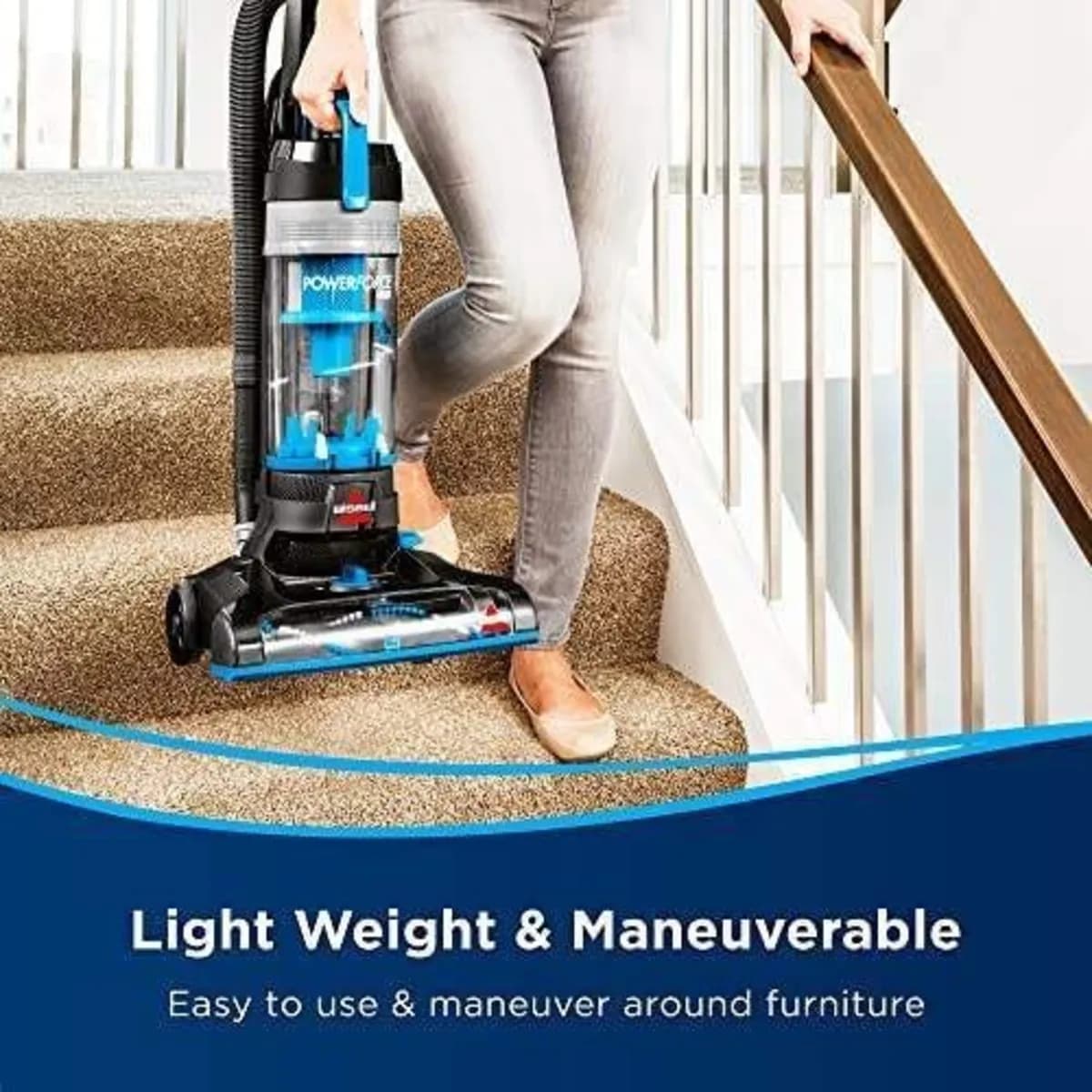جاروبرقی ایستاده بیسل آبی Bissell Machines-Powerforce Helix-2111E — تصویر ۶
