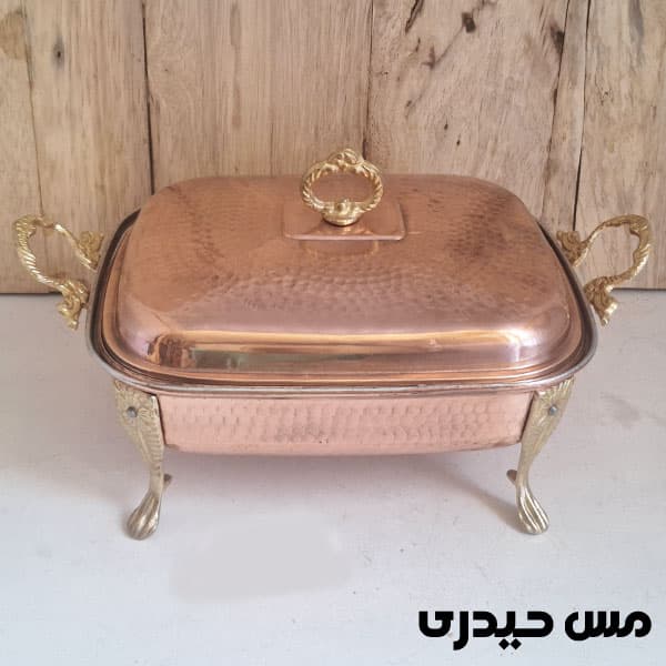 مرغ خوری مسی مستطیلی درب دار — تصویر ۲