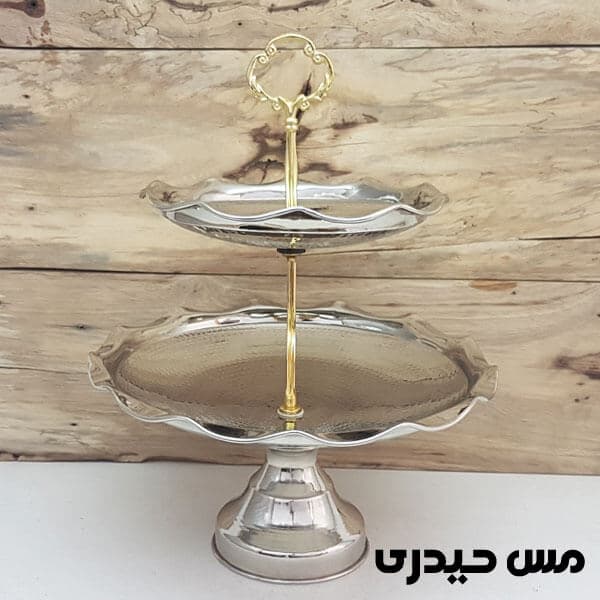 شیرینی خوری کروم دو طبقه طرح آرشیدا