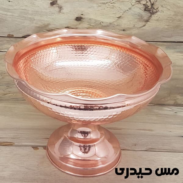 آجیل خوری مسی چکشی طرح آرشیدا — تصویر ۲