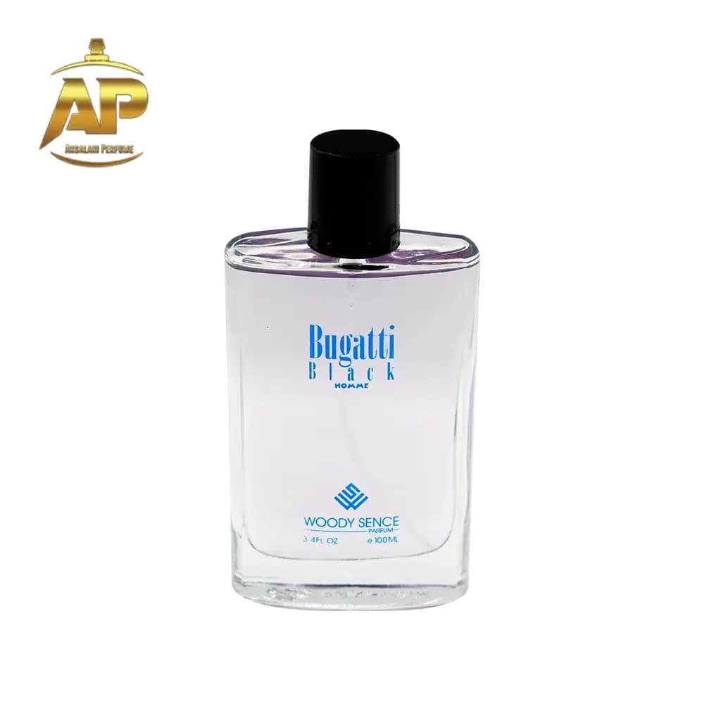 عطر جیبی مردانه وودی سنس مدل Bugatti Black حجم 30 میلی لیتر