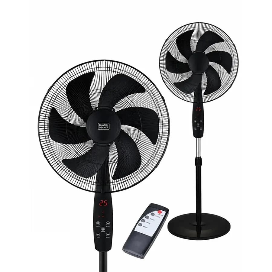 پنکه ایستاده ریموت‌دار بلک کوکر مدل BC-01CF