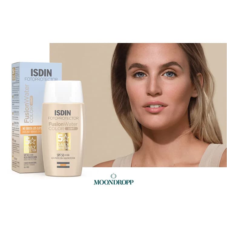 ضد آفتاب ایزدین رنگی لایت – Fotoprotector ISDIN Fusion Water Color Light SPF 50 — تصویر ۲