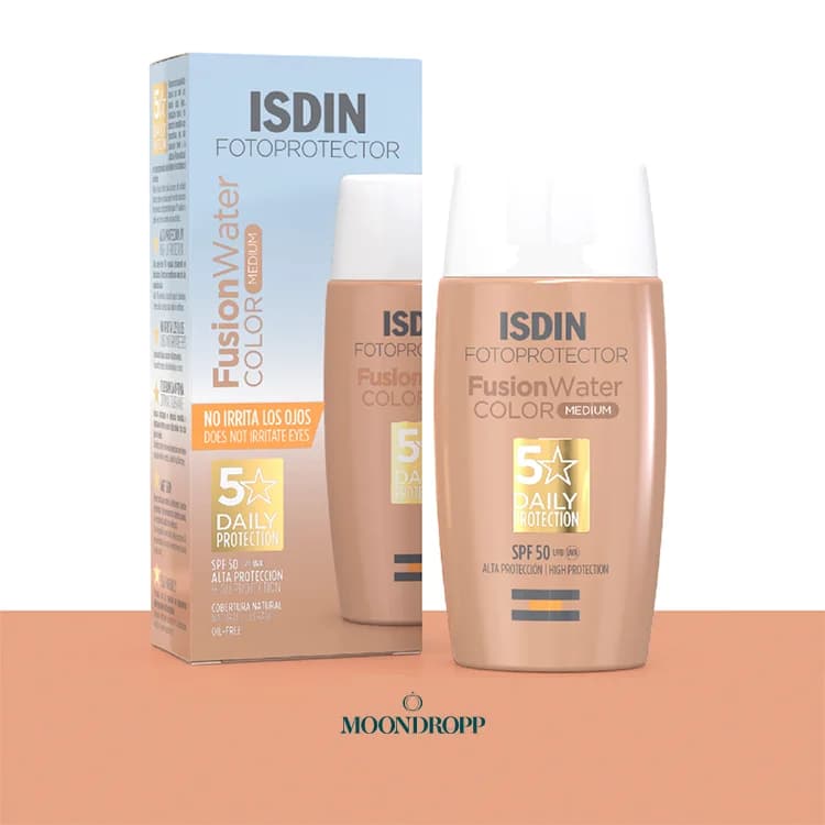 ضد آفتاب ایزدین رنگی مدیوم – Fotoprotector ISDIN Fusion Water Color Medium SPF 50