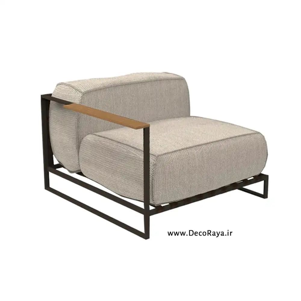 مبل باغی دنیز (تک دسته)لانژ