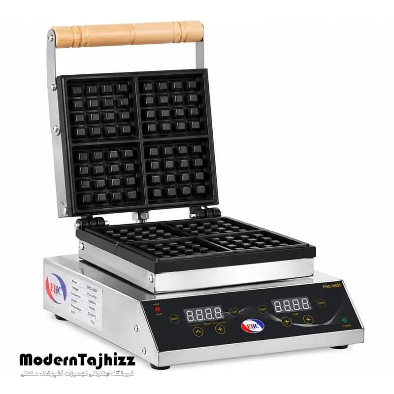 وافل ساز مربعی صنعتی (دیجیتال) مدل V.SB5009 برند EHC
