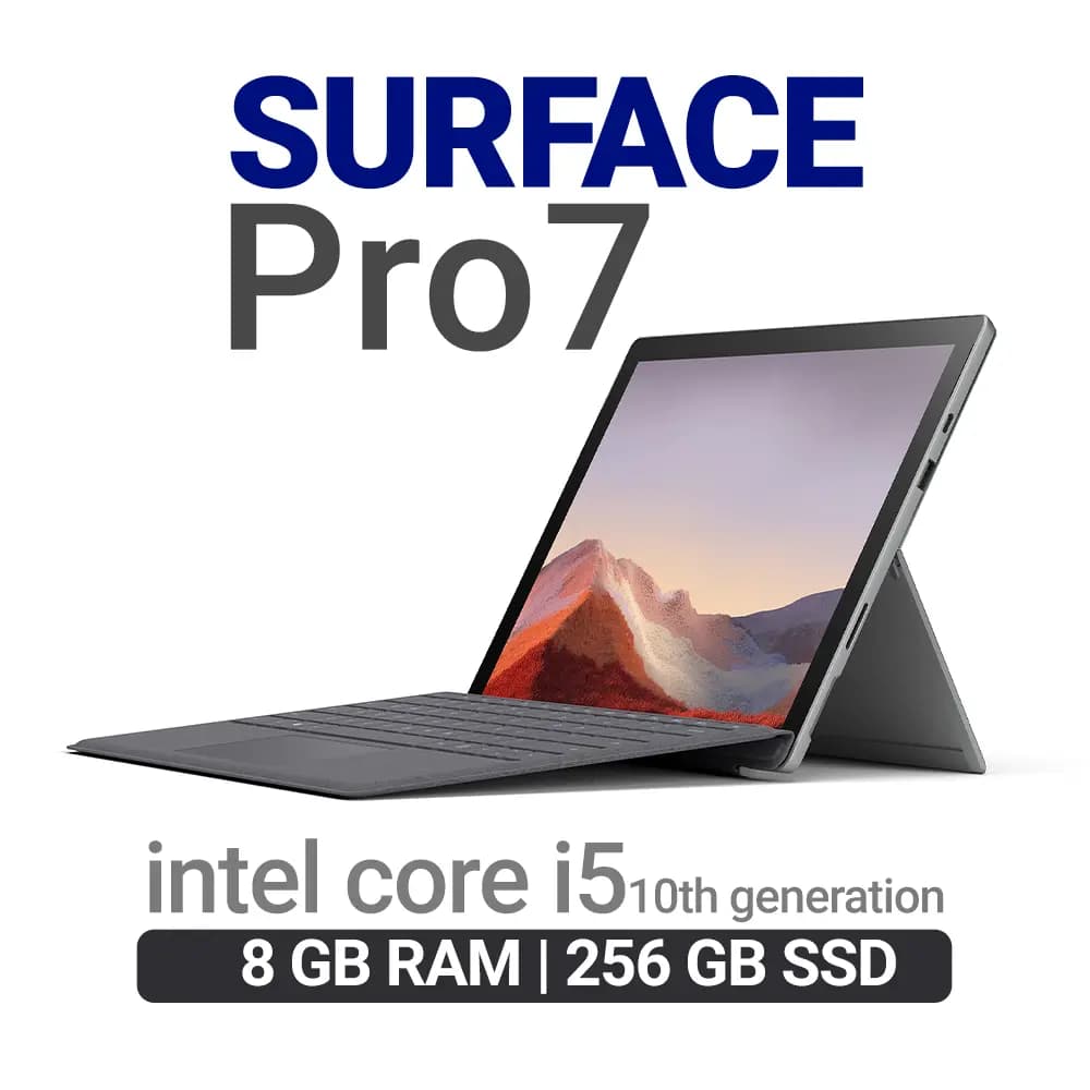سرفیس استوک مایکروسافت Surface Pro 7-i5 رم 8 و هارد 256 گیگابایت