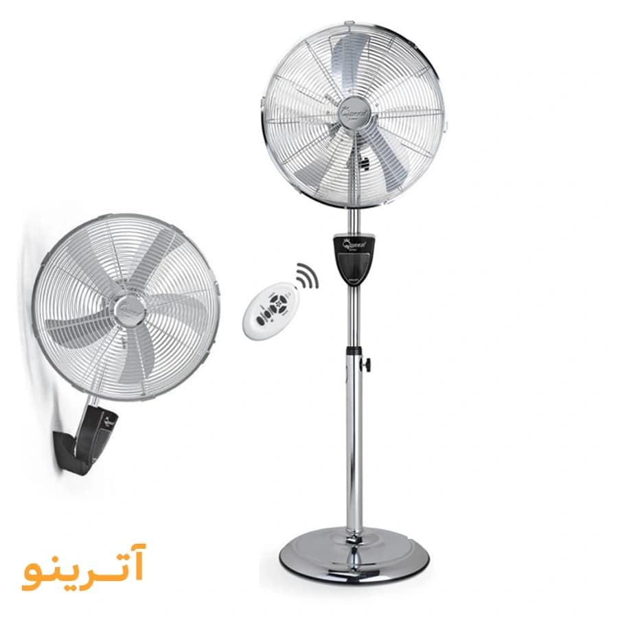 پنکه دو کاره ریموت‌دار کویین هوم مدل QH-6680