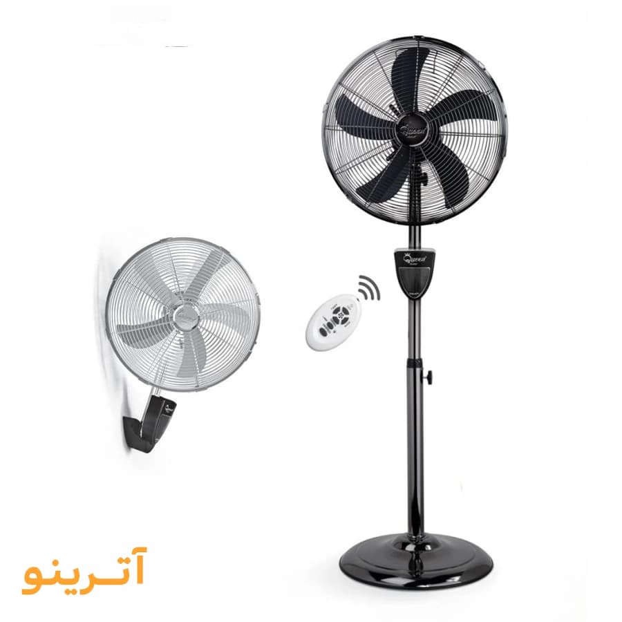 پنکه دو کاره ریموت‌دار کویین هوم مدل QH-6680 — تصویر ۳