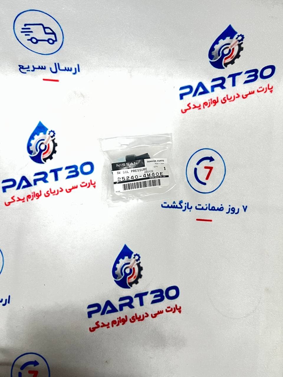 فشنگی روغن نیسان قشقایی اصلی | جنیون پارت نیسان | پارتسی | (252404M40E)