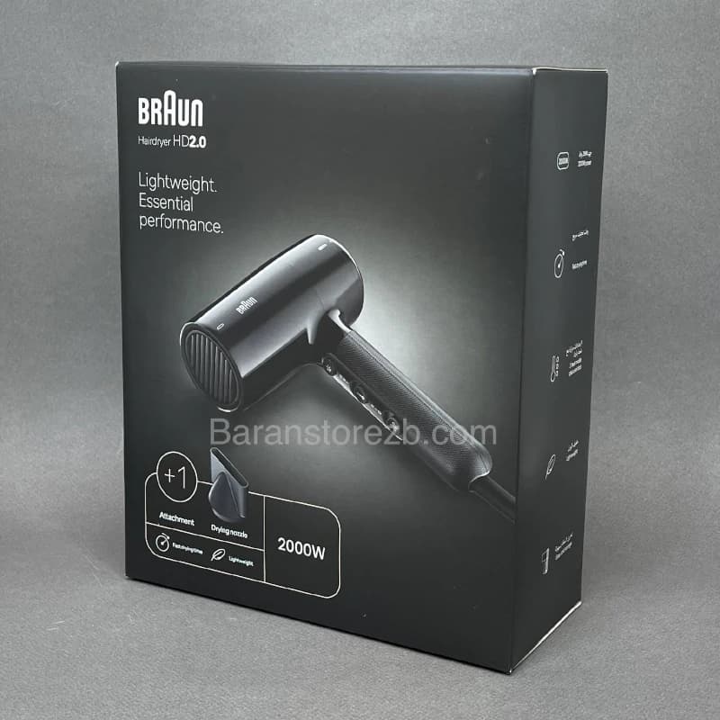سشوار براون مدل HD200SDE با توان 2000 وات — تصویر ۴