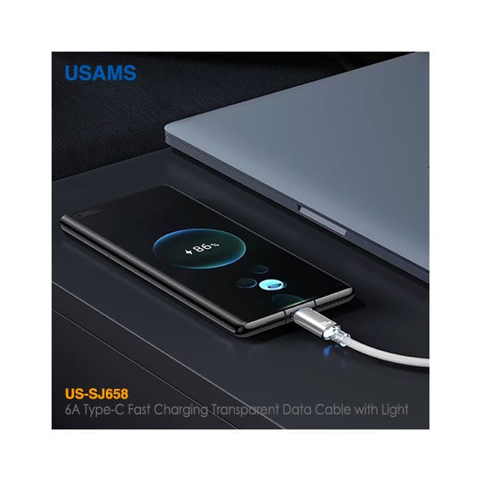 کابل فست شارژ 66 وات Type-C یوسمز US-SJ658 — تصویر ۷