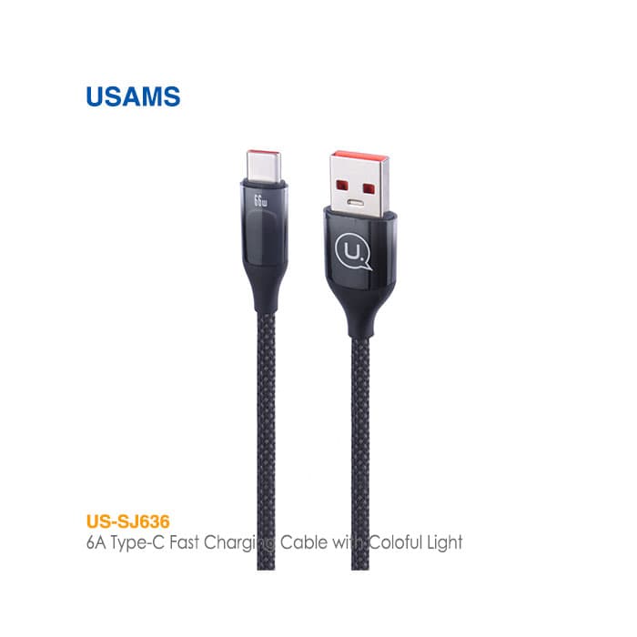 کابل فست شارژ 66 وات Type-C یوسمز US-SJ636 — تصویر ۴