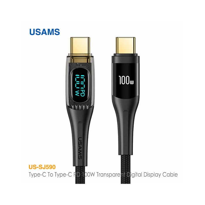 کابل فست شارژ Type-C به Type-C یوسمز US-SJ590 — تصویر ۲