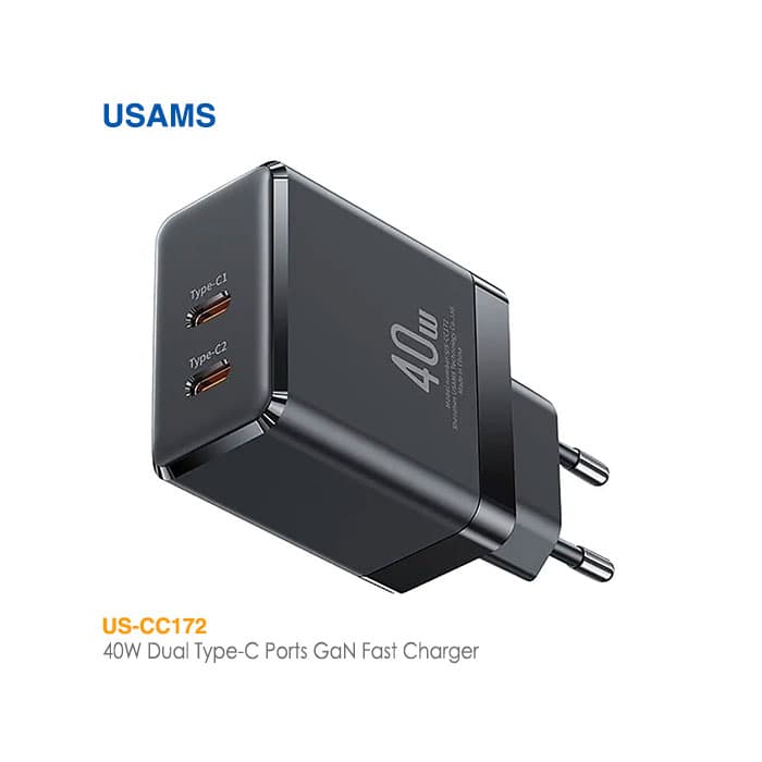 شارژر 40 وات 2 پورت یوسمز US-CC172 — تصویر ۵