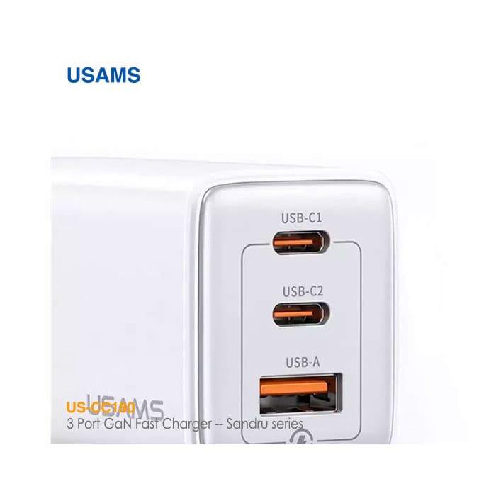 شارژر 65 وات 3 پورت یوسمز US-CC180 — تصویر ۶