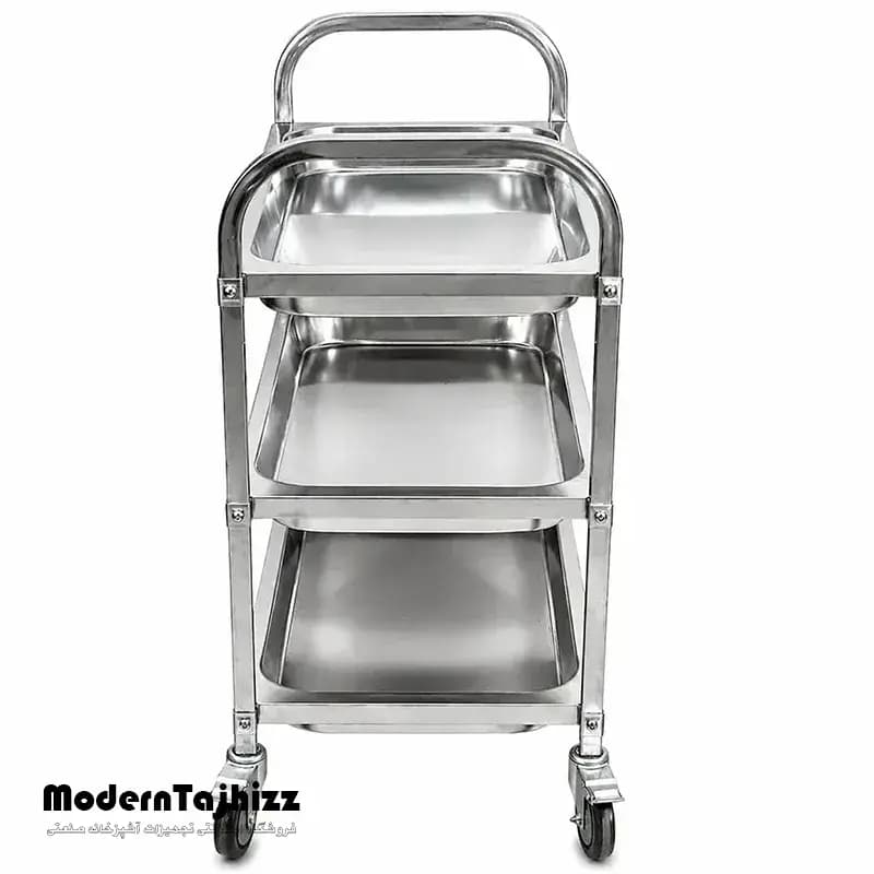 ترولی استیل سه طبقه گود مدل PT-116-S بست BEST — تصویر ۴