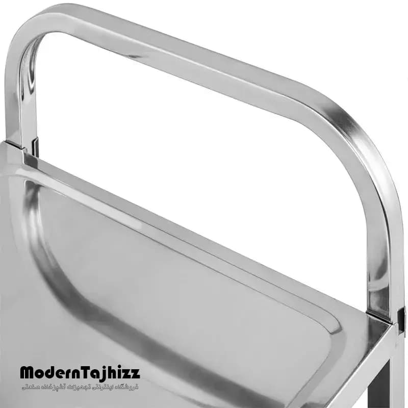 ترولی استیل دو طبقه تخت مدل PT-115 بست BEST — تصویر ۴