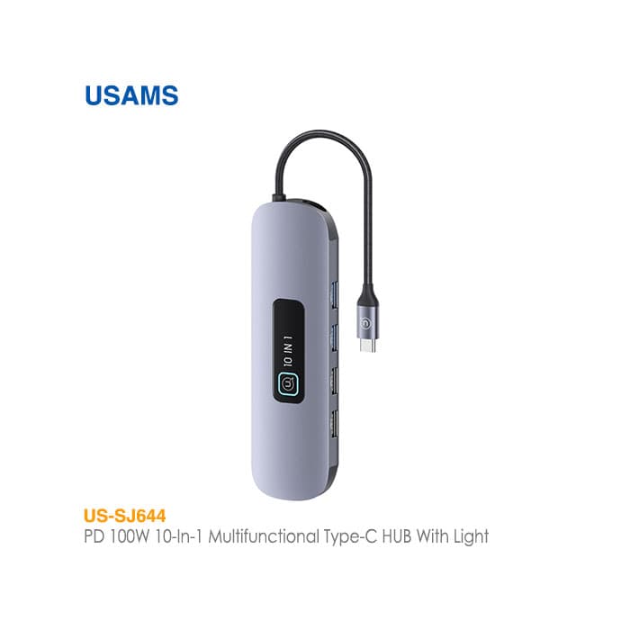 هاب مبدل 10 پورت Type-C یوسمز US-SJ644 — تصویر ۲