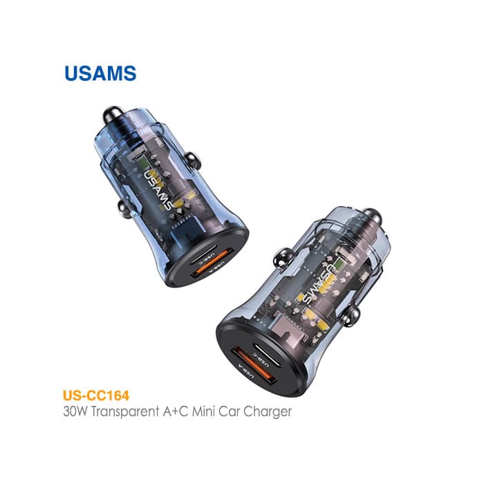 شارژر فندکی 30 وات یوسمز US-CC164 — تصویر ۲
