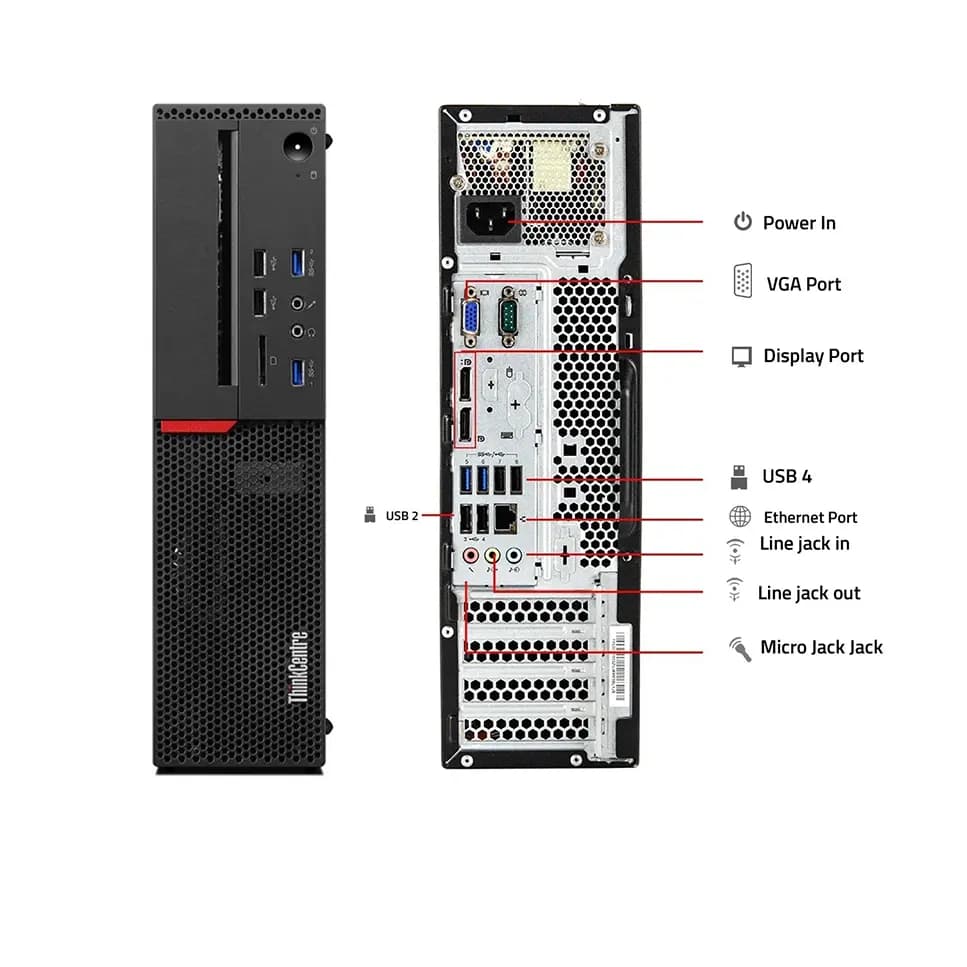 مینی کیس لنوو استوک مدل ThinkCentre M900 پردازنده i5 6500 — تصویر ۳