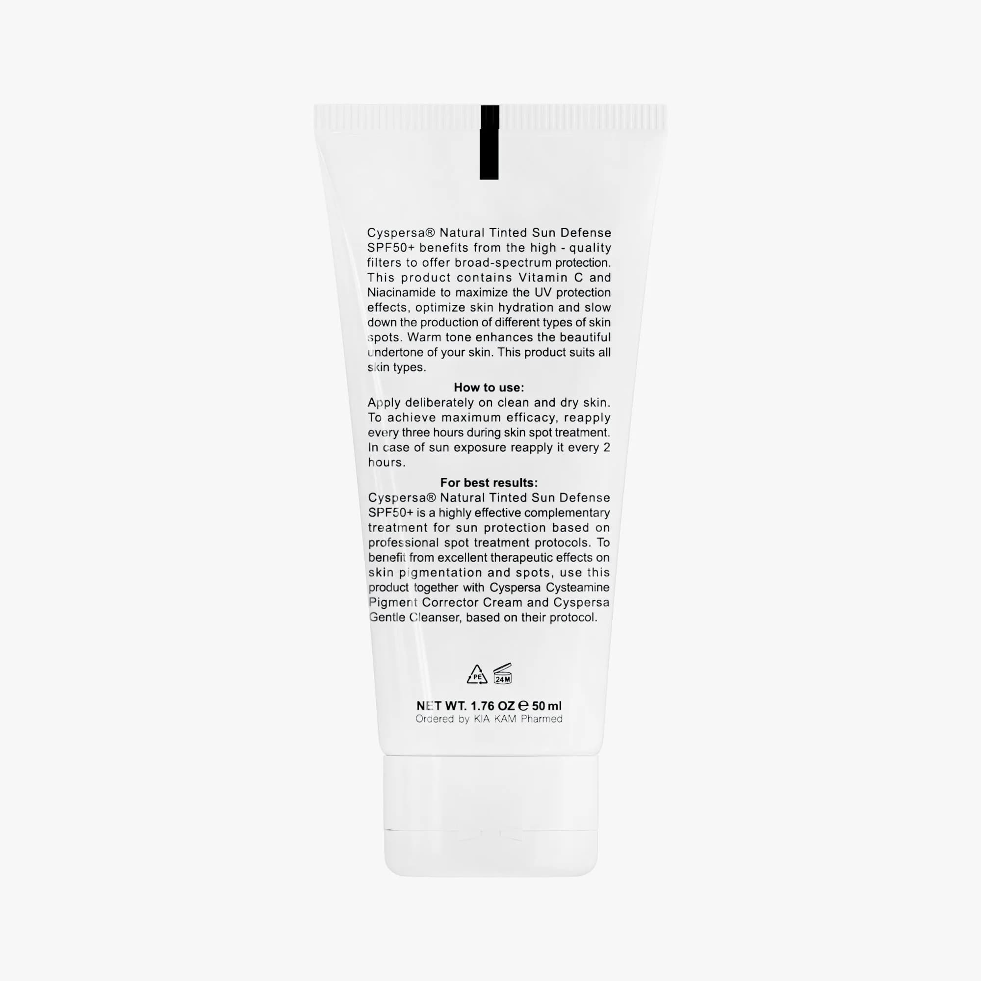 کرم ضد آفتاب ضد لک رنگی سیسپرسا +SPF 50 — تصویر ۱۰