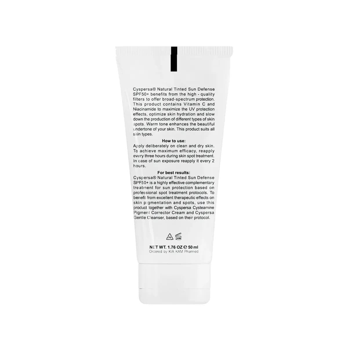 کرم ضد آفتاب ضد لک رنگی سیسپرسا +SPF 50 — تصویر ۱۲