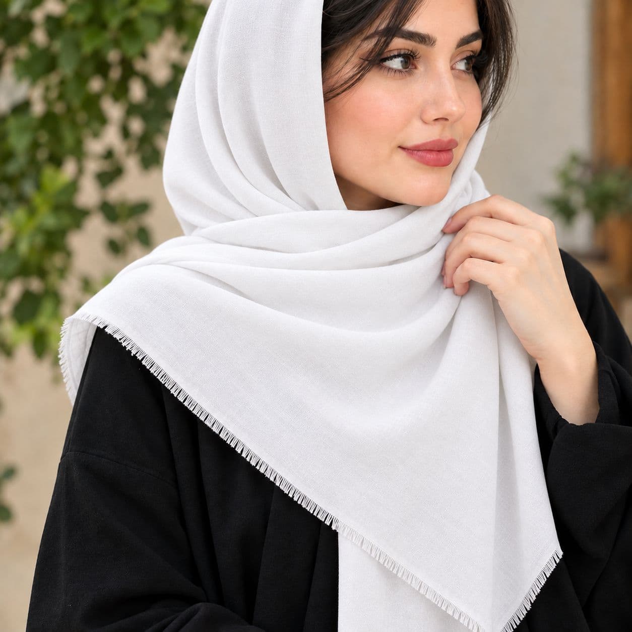 شال نخی زنانه برند sirang قواره بزرگ — تصویر ۳