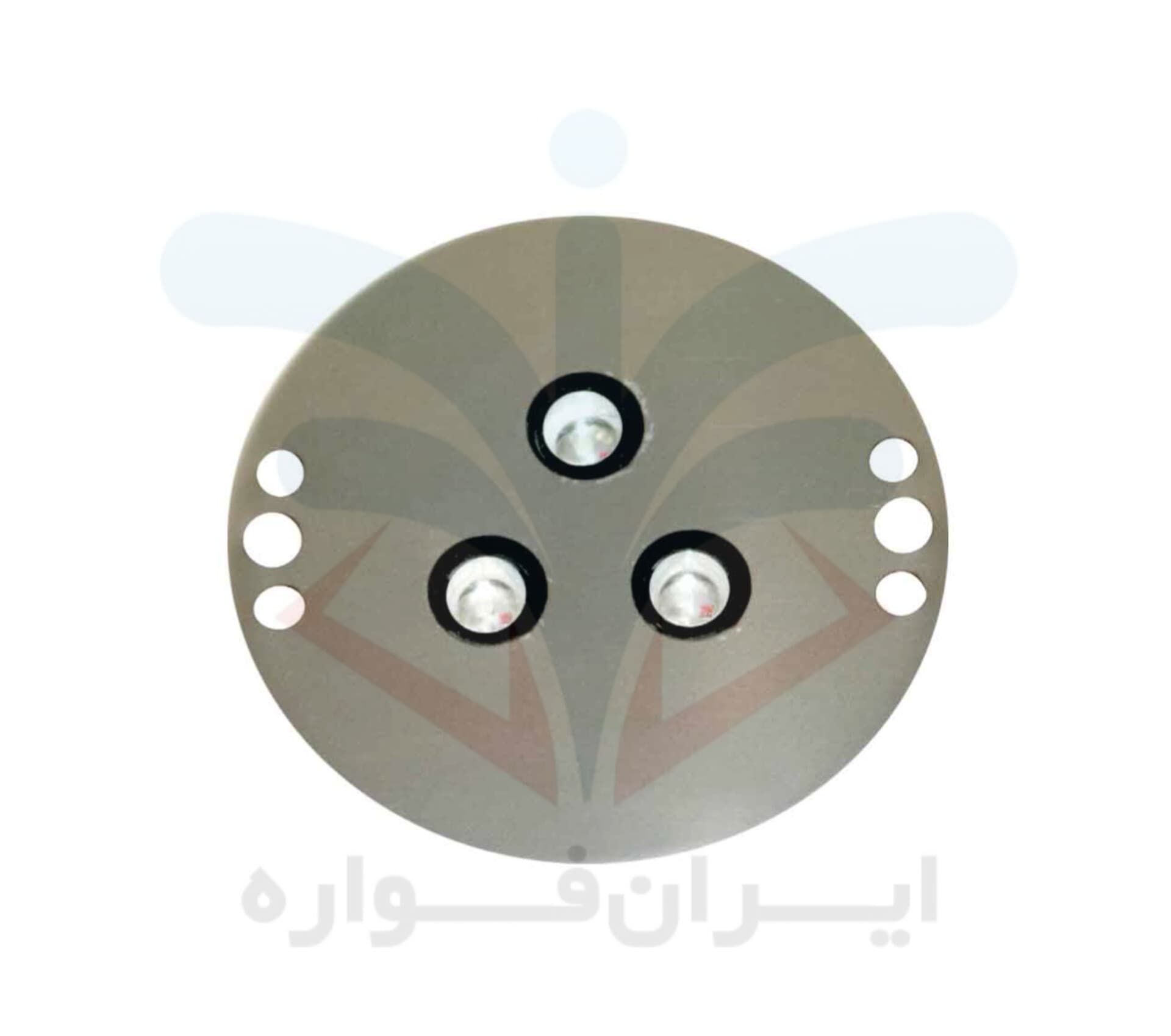 چراغ استخری توکار استیل براق برند نیفان ۹ وات فول کالر RGB استیل‌