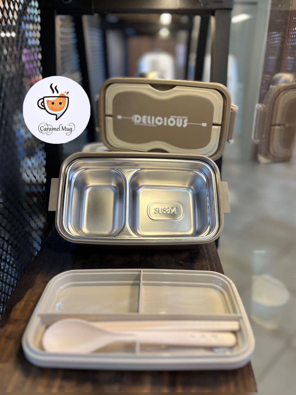 لانچ باکس استیل دو طبقه DELICIOUS — تصویر ۵