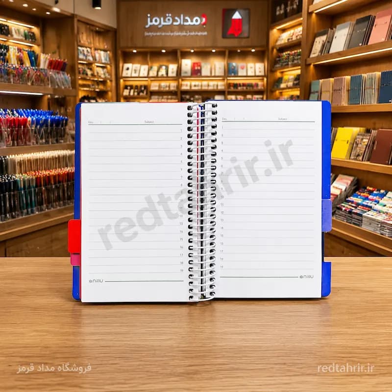دفتر یادداشت ۱۴۰ برگ مقسم‌دار نیلو — تصویر ۳