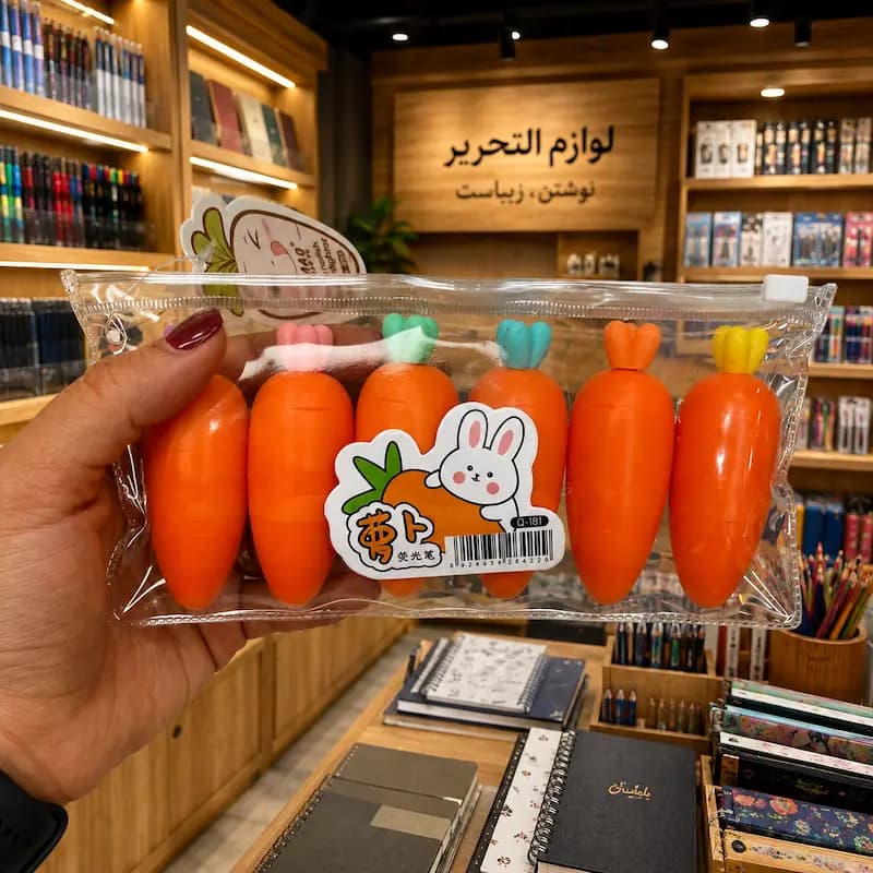 هایلایتر هویجی ۶ رنگ فانتزی MAO YU — تصویر ۲