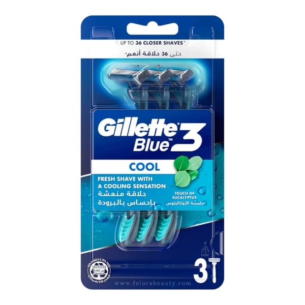 خودتراش ژیلت Blue3 Cool بسته 3 عددی