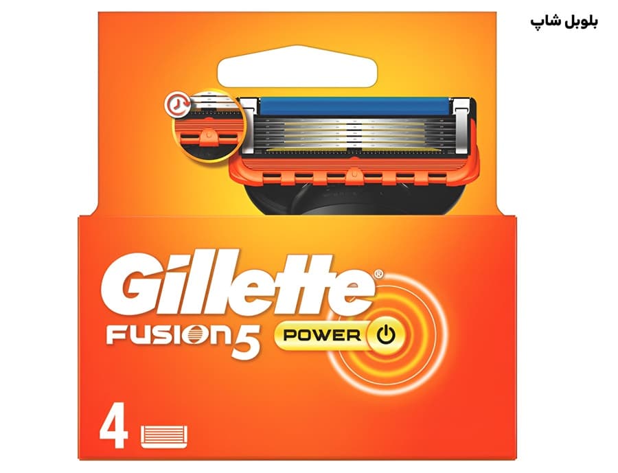 تیغ یدک ژیلت Fusion5 Power بسته ۴ عددی — تصویر ۲