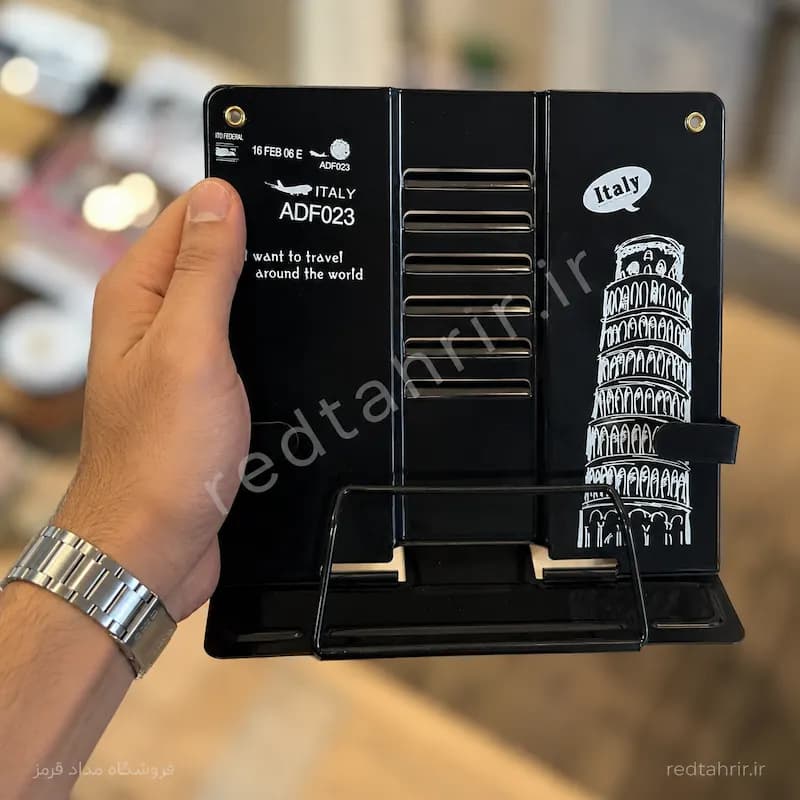 هولدر کتاب فلزی فانتزی (کتابیار، کتابگیر) | تاشو و قابل تنظیم — تصویر ۷