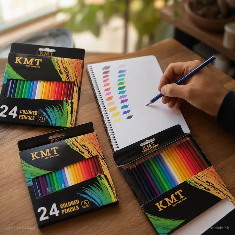 مداد رنگی KMT (کی ام تی) | از 12 تا 48 رنگ — تصویر ۳