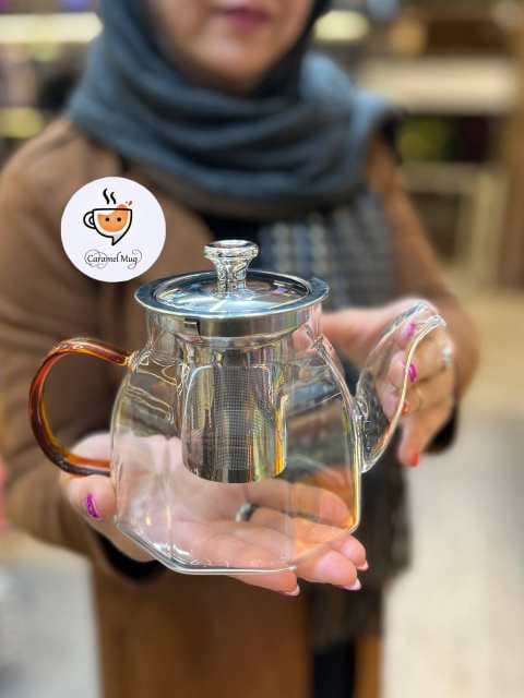 قوری پیرکس شعله مستقیم چند ضلعی — تصویر ۳