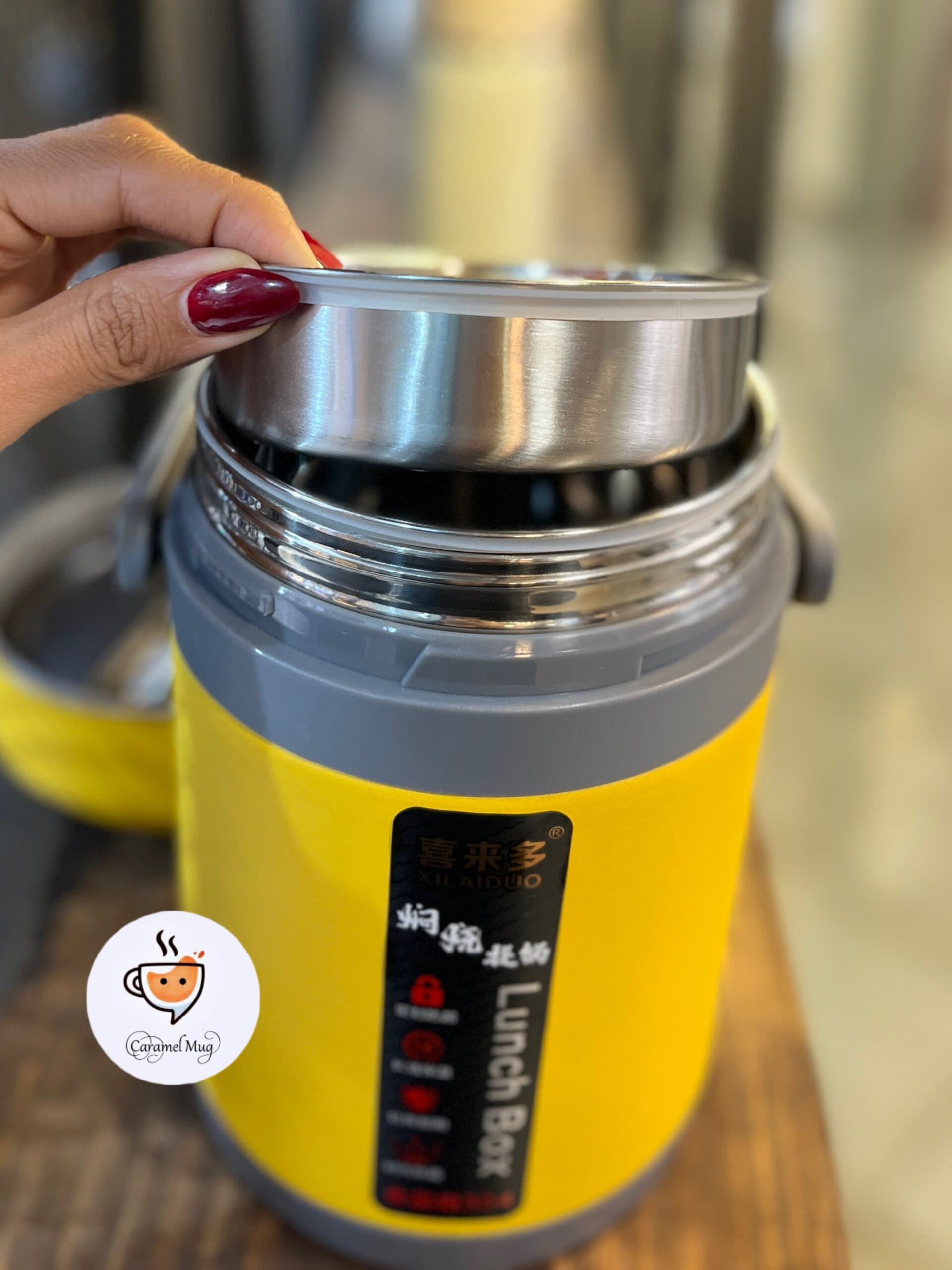 ظرف غذای فلاسکی وکیومXILAIDUO — تصویر ۶