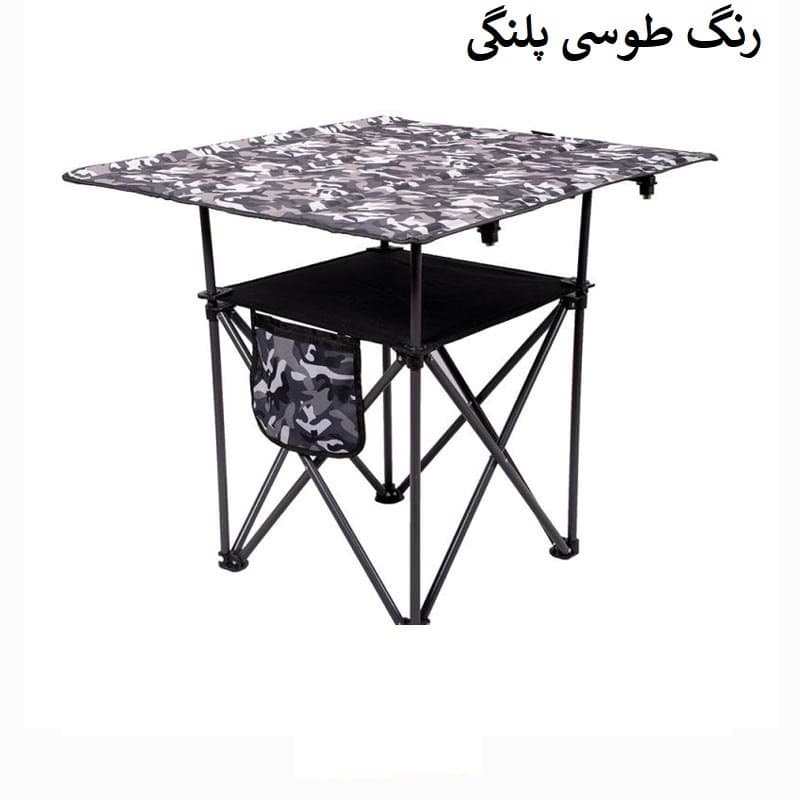 میز تاشو توریست مدل دو طبقه | میز مسافرتی دو طبقه تاشو برای کمپ و طبیعت‌گردی — تصویر ۷