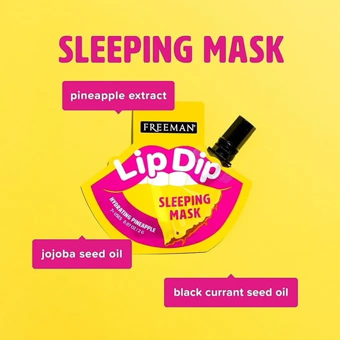 ماسک لب شبانه فریمن مدل Lip Dip – آبرسان و نرم‌کننده با عصاره آناناس — تصویر ۸