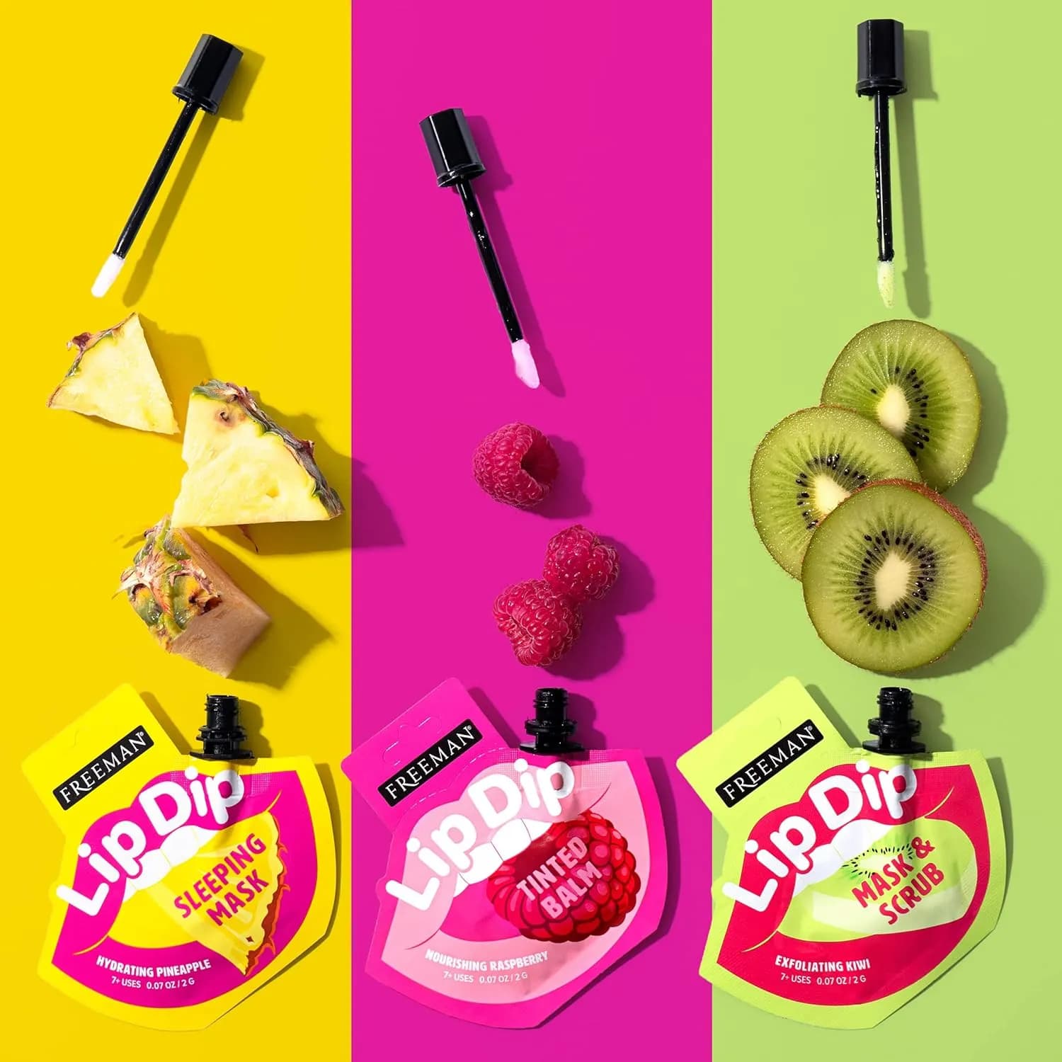 ماسک لب شبانه فریمن مدل Lip Dip – آبرسان و نرم‌کننده با عصاره آناناس — تصویر ۲
