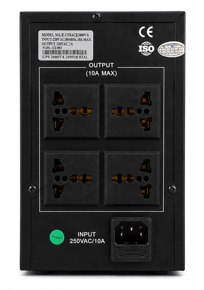 UPSیورونت 2000VA مدل E-UPSACE2000VA — تصویر ۳