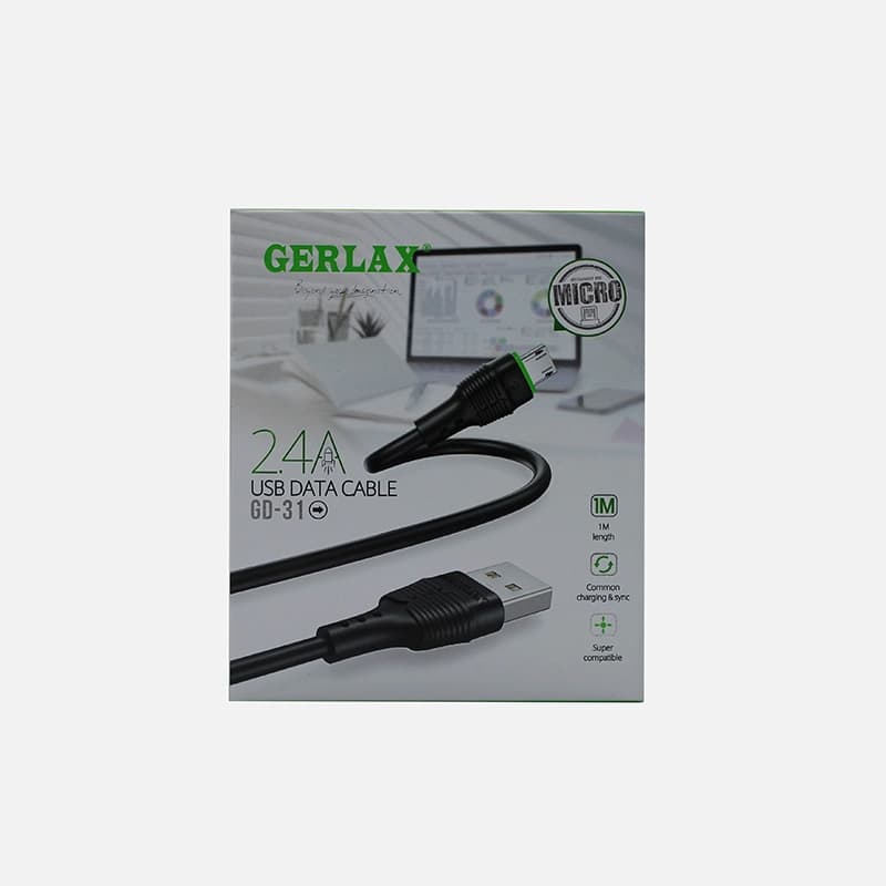 کابل شارژر اندروید جرلکس مدل Gerlax Gd-31