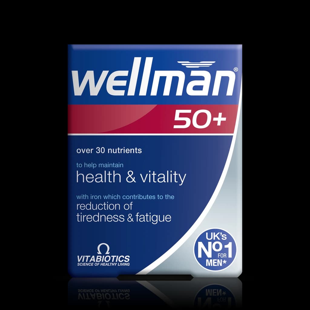 قرص مکمل انرژی و سلامت مردان بالای ۵۰ سال ولمن | 30 عددی (Wellman 50+)