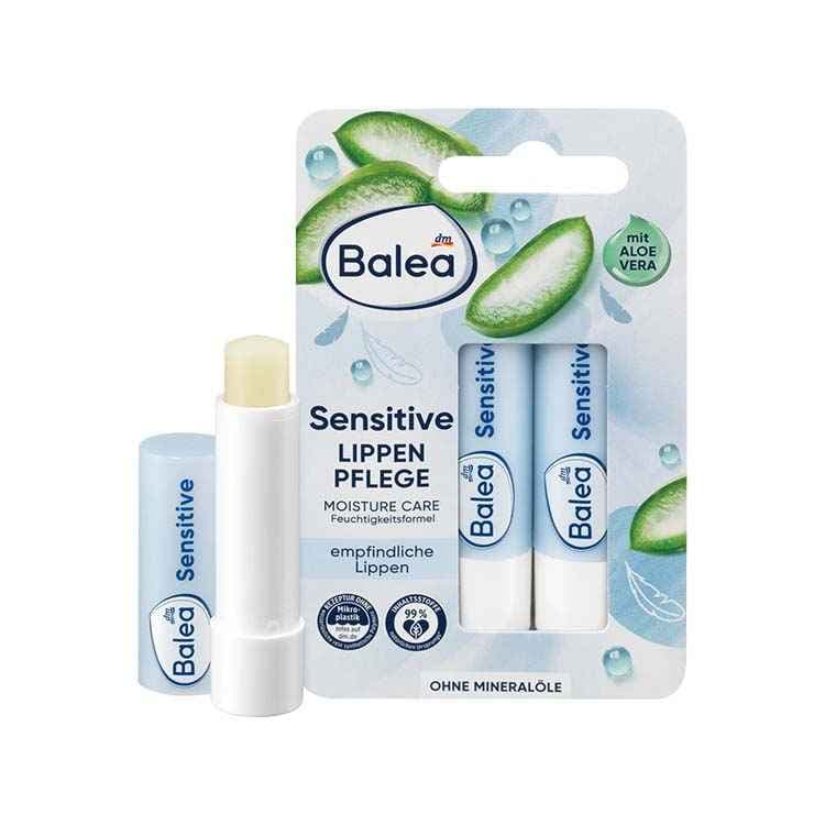 بالم لب آلوئه ورا پوست حساس باله آ مدل Sensitive بسته 2 عددی — تصویر ۲