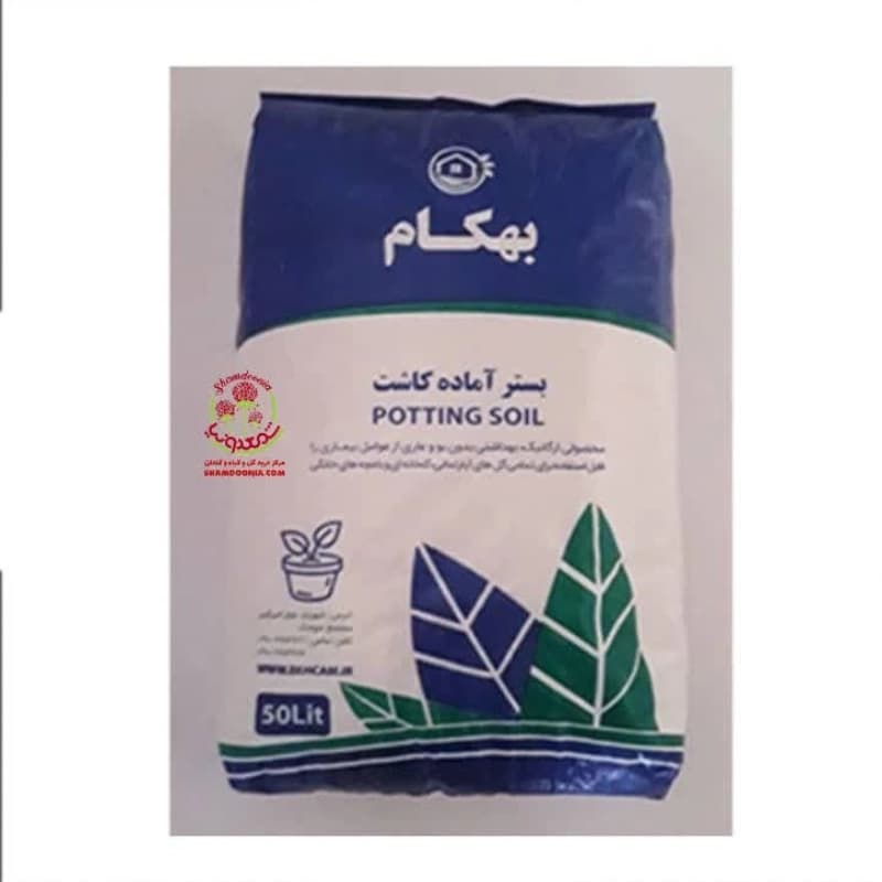خاک برگ 50 لیتری بهکام | خرید عمده خاک ارگانیک برای باغچه و گل‌های آپارتمانی 🌿 — تصویر ۲