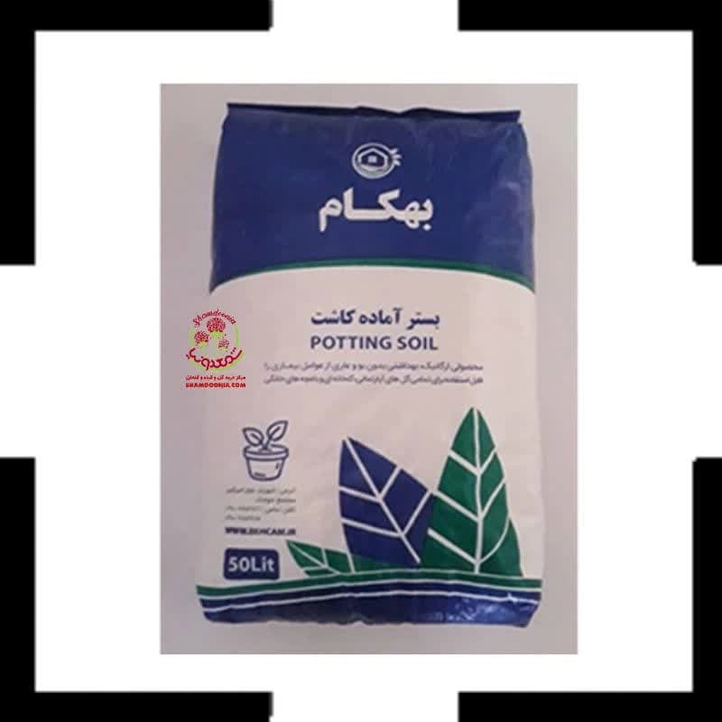 خاک برگ 50 لیتری بهکام | خرید عمده خاک ارگانیک برای باغچه و گل‌های آپارتمانی 🌿